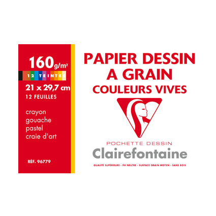 Clairefontaine Knstlerpapier " Grain", 210 x 297 mm