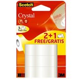 3M scotch Klebefilm crystal Clear 600, 19 mm x 15 m, 2+1