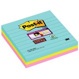 Post-it haftnotizen Super sticky Notes, 101 x 101mm, liniert