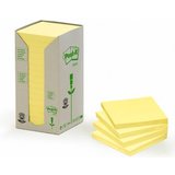 Post-it haftnotizen Recycling, 76 x 76 mm, gelb