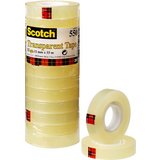 Scotch klebefilm 550, transparent, 12 mm x 33 m