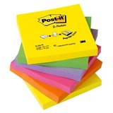 Post-it haftnotizen Z-Notes, 76 x 76 mm, 6-farbig