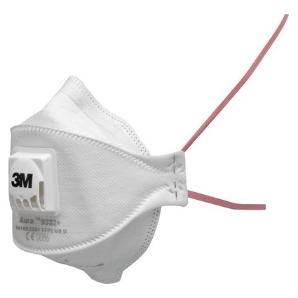 3M Atemschutzmaske Aura 9332+ - Komfort, Schutzstufe: FFP-3