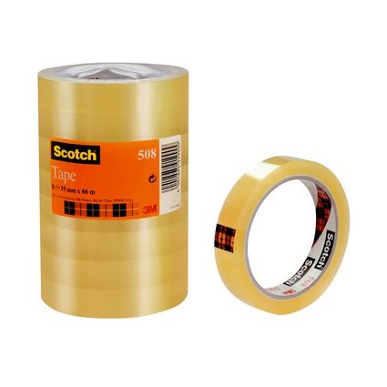 Scotch Klebefilm 508, transparent, 19 mm x 66 m