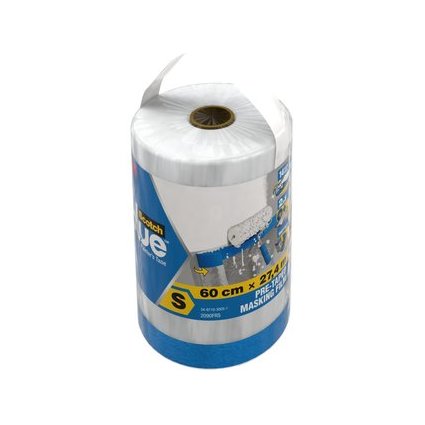 3M ScotchBlue Abdeckfolie mit Malerband, Gre S