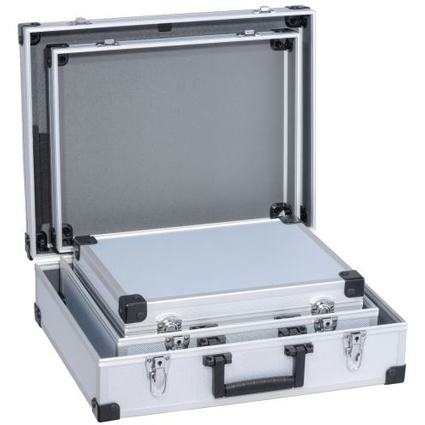 allit Utensilien-Kofferset "AluPlus Basic", 3-teilig, silber