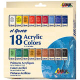 KREUL acrylfarbe el Greco, 12 ml, 18er-Set
