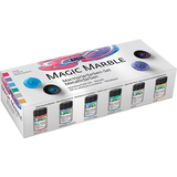 KREUL marmorierfarbe "Magic Marble", set Metallicfarben