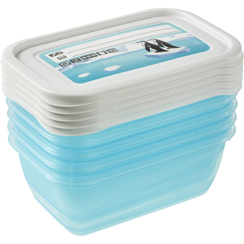 keeeper Gefrierdose "mia polar" 0,25 Liter eckig 6er Set 