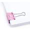 RAPESCO Foldback-Klammern, (B)32 mm, rosa, Emoji