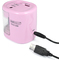 RAPESCO Elektrischer Doppel-Spitzer PS12-USB, rosa