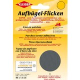 KLEIBER Köper-Aufbügel-Flicken, 400 x 120 mm, dunkelgrau