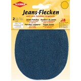 KLEIBER Jeans-Bügelflecken oval, 130 x 100 mm, mittelblau