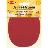 KLEIBER Jeans-Bügelflecken oval, 130 x 100 mm, rot