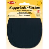 KLEIBER nappa-lederflecken oval, 100 x 125 mm, dunkelblau