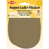 KLEIBER nappa-lederflecken oval, 100 x 125 mm, beige