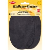 KLEIBER Wildleder-Aufnhflecken, 100 x 155 mm, dunkelgrau