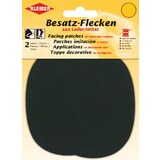 KLEIBER Besatz-Aufnhflecken oval, 85 x 110 mm, schwarz