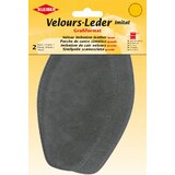 KLEIBER Velour-Leder-Imitat, 95 x 185 mm, mittelgrau