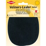 KLEIBER Velour-Leder-Imitat, 100 x 130 mm, dunkelblau