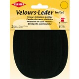 KLEIBER Velour-Leder-Imitat, 100 x 130 mm, schwarz