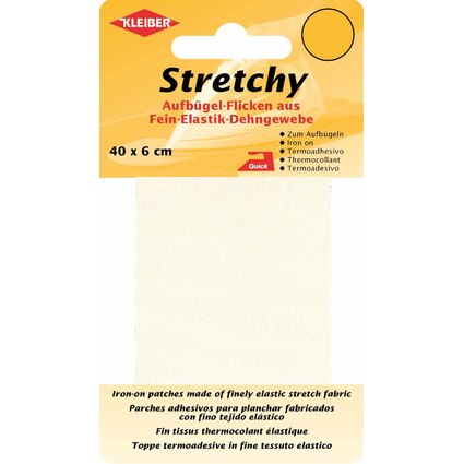 KLEIBER Stretchy-Bgel-Flicken, 400 x 60 mm, creme