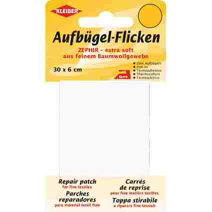 KLEIBER Zephir-Aufbgel-Flicken, 300 x 60 mm, wei