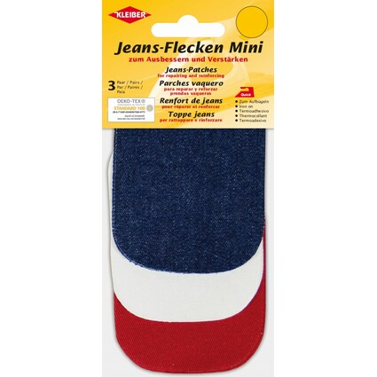 KLEIBER Jeans-Flecken Mini, Sortierung 3, 90 x 70 mm, farbig