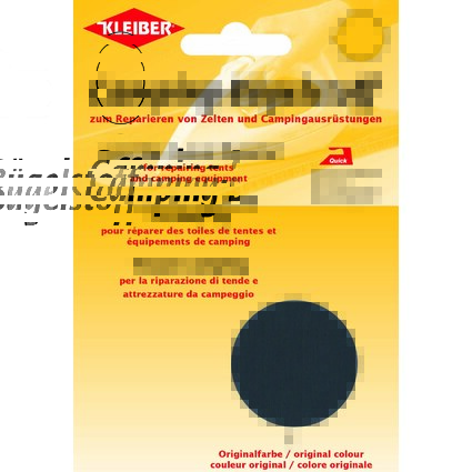 KLEIBER Quick-Camping-Bgelstoff, 340 x 120 mm, anthrazit