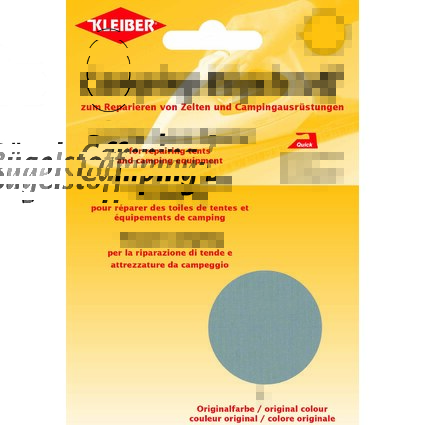 KLEIBER Quick-Camping-Bgelstoff, 340 x 120 mm, grau