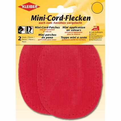 KLEIBER Mini-Cord-Flecken, 110 x 85 mm, rot