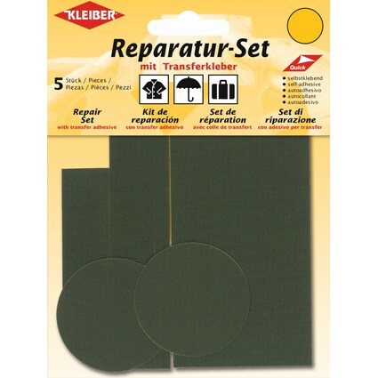 KLEIBER Flicken-Reparatur-Set, oliv