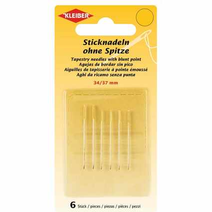 KLEIBER Sticknadel-Set, ohne Spitze, 6-teilig