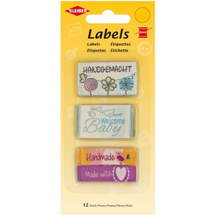 KLEIBER Stoff-Labels "Gemischt", 45 x 25 mm