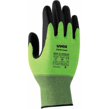 uvex Schnittschutz-Handschuh C500 foam, Gr. 09